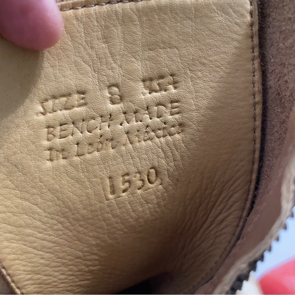 BED STU Women’s CHESHIRE BOOT Tan Glove Leather Lace Up Detail Combat Boots 8 - Picture 11 of 13